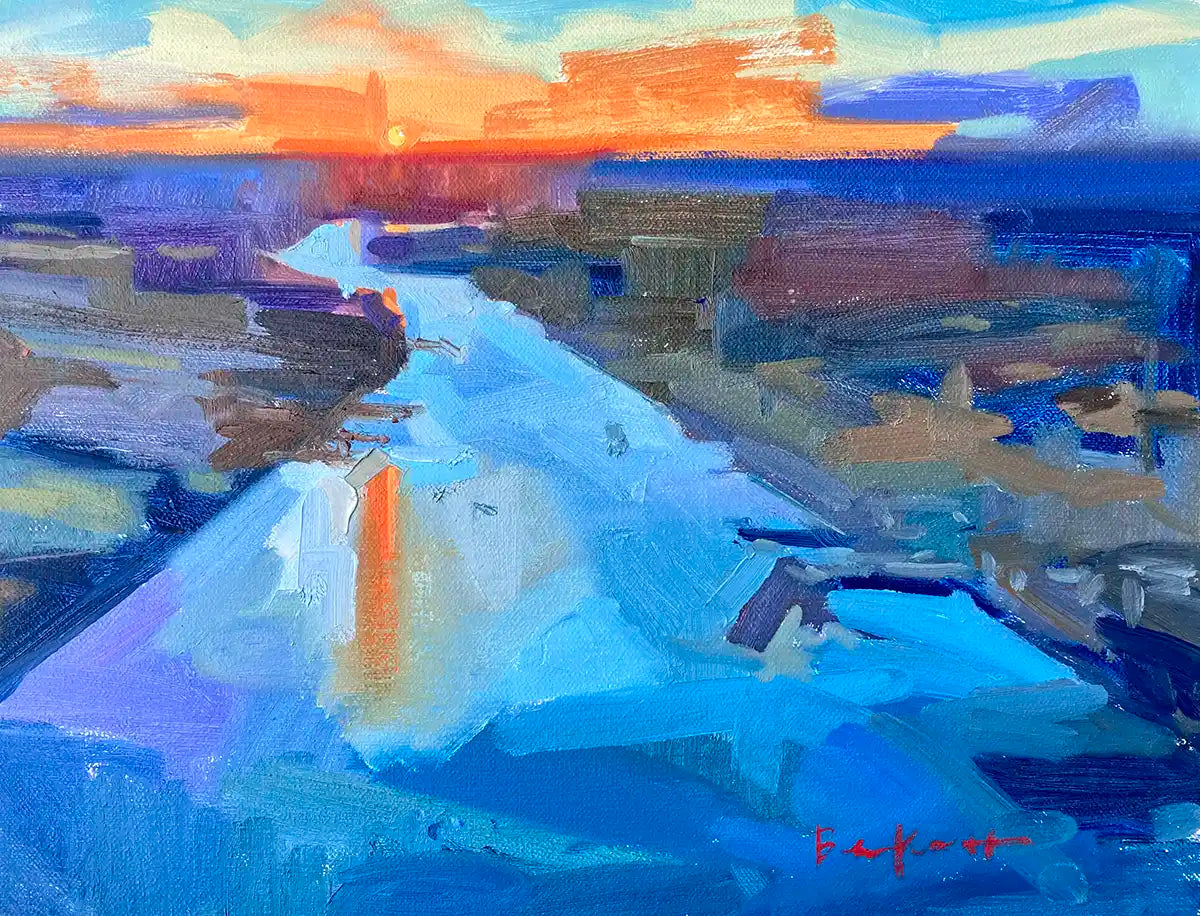 Solent Sunset -SOLD